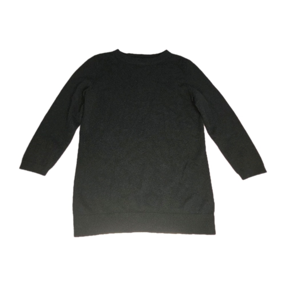 Talbots Womens‎ Pure Cashmere Crewneck Pullover Sweater Size S Black 3/4 Sleeve - Picture 2 of 8